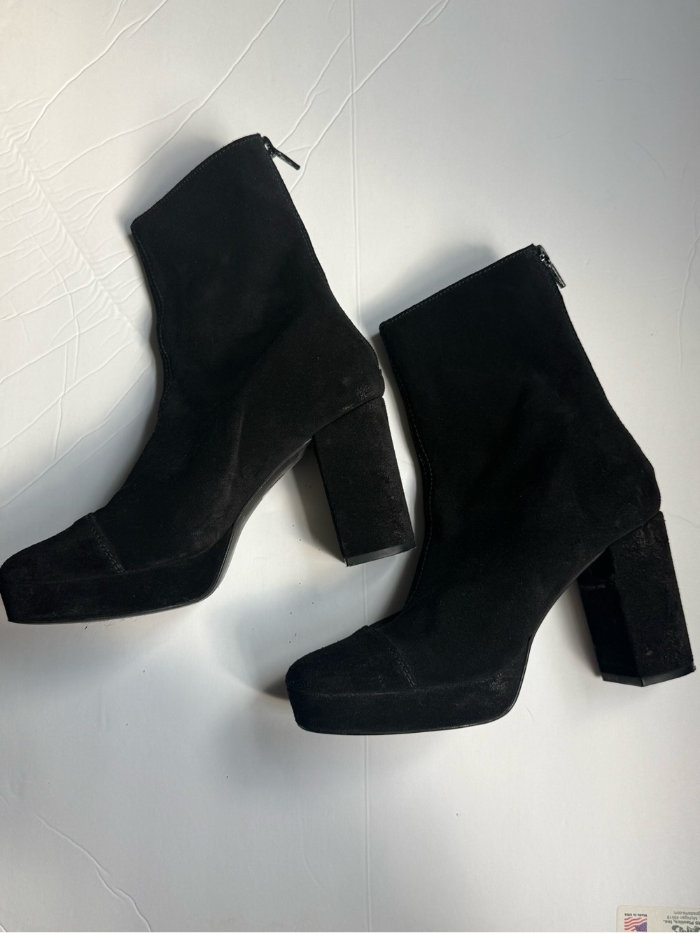 Free People Vintage Suede Platform Ankle Boot